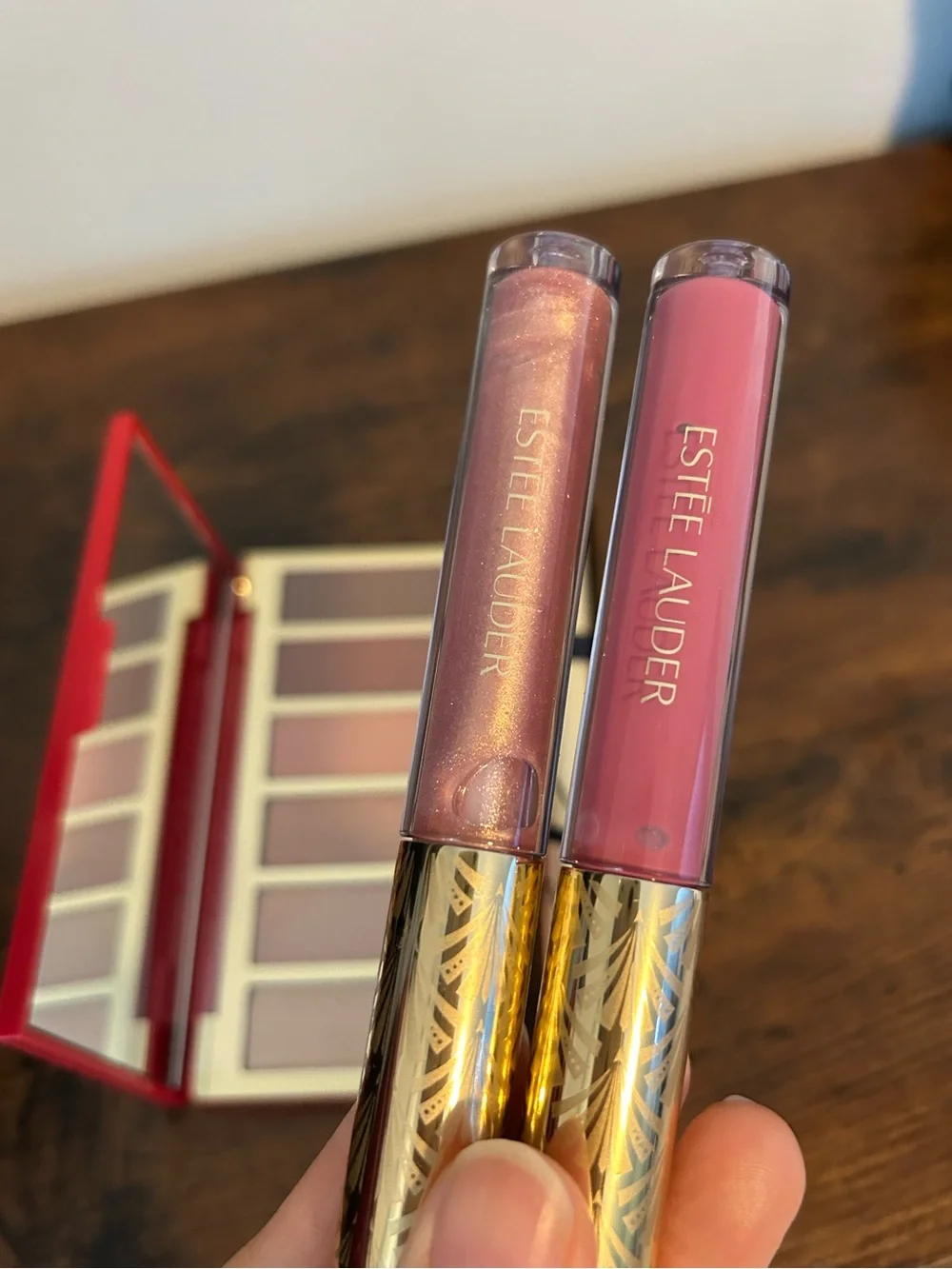 Estee Lauder Eyeshadow Palette and Lip Gloss Set